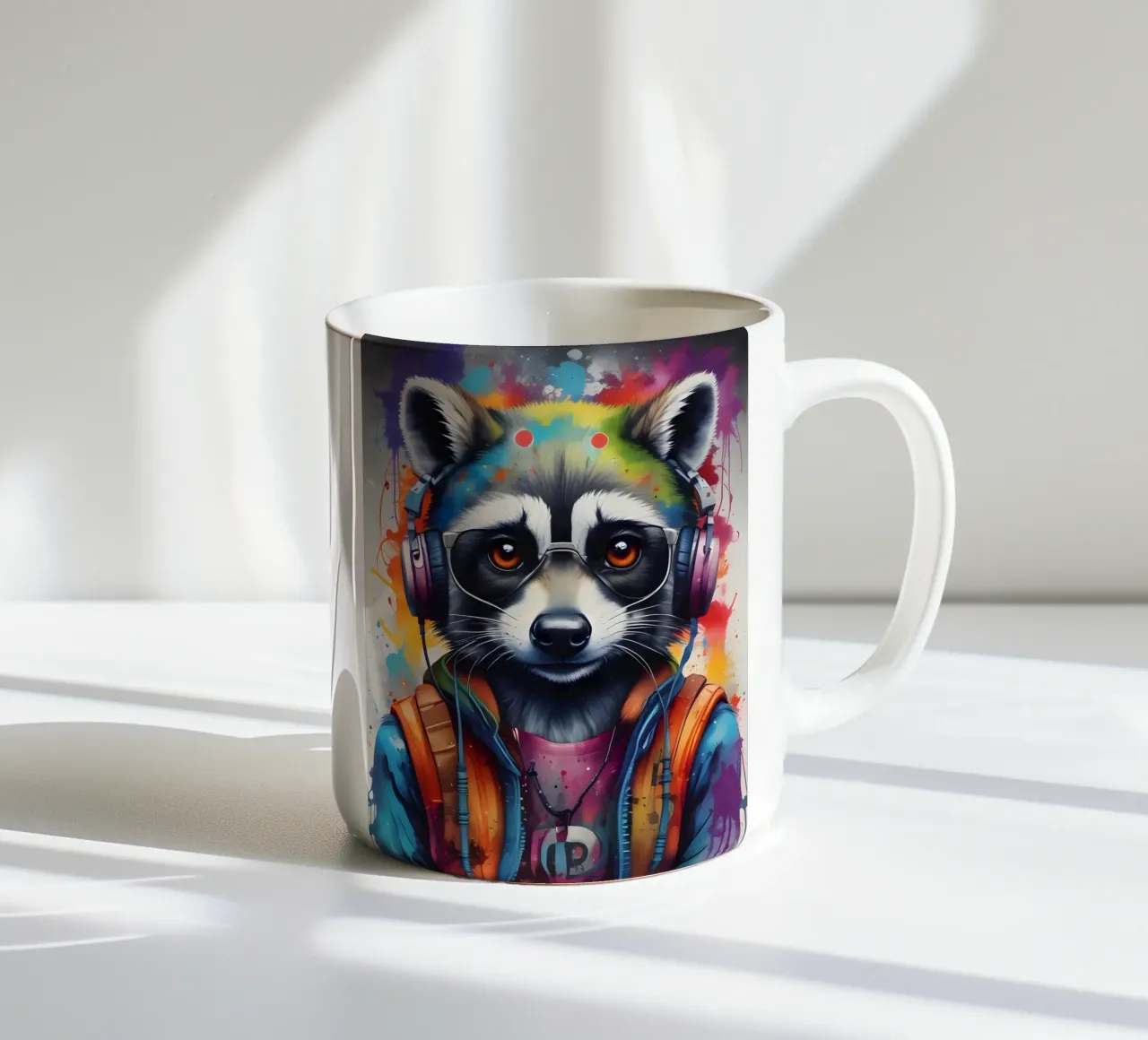 Procione in cuffia tazza in ceramica da MakArena
