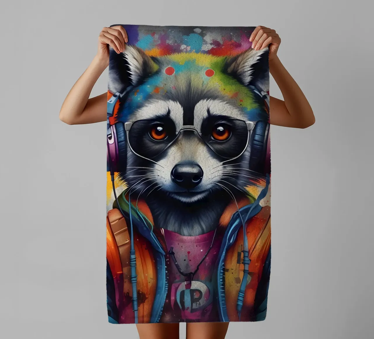 Procione in cuffia asciugamano da bagno da MakArena