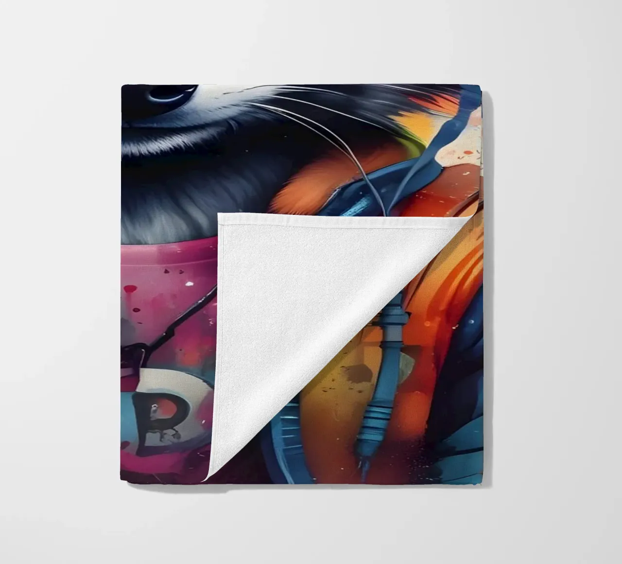 Procione in cuffia telo mare da MakArena