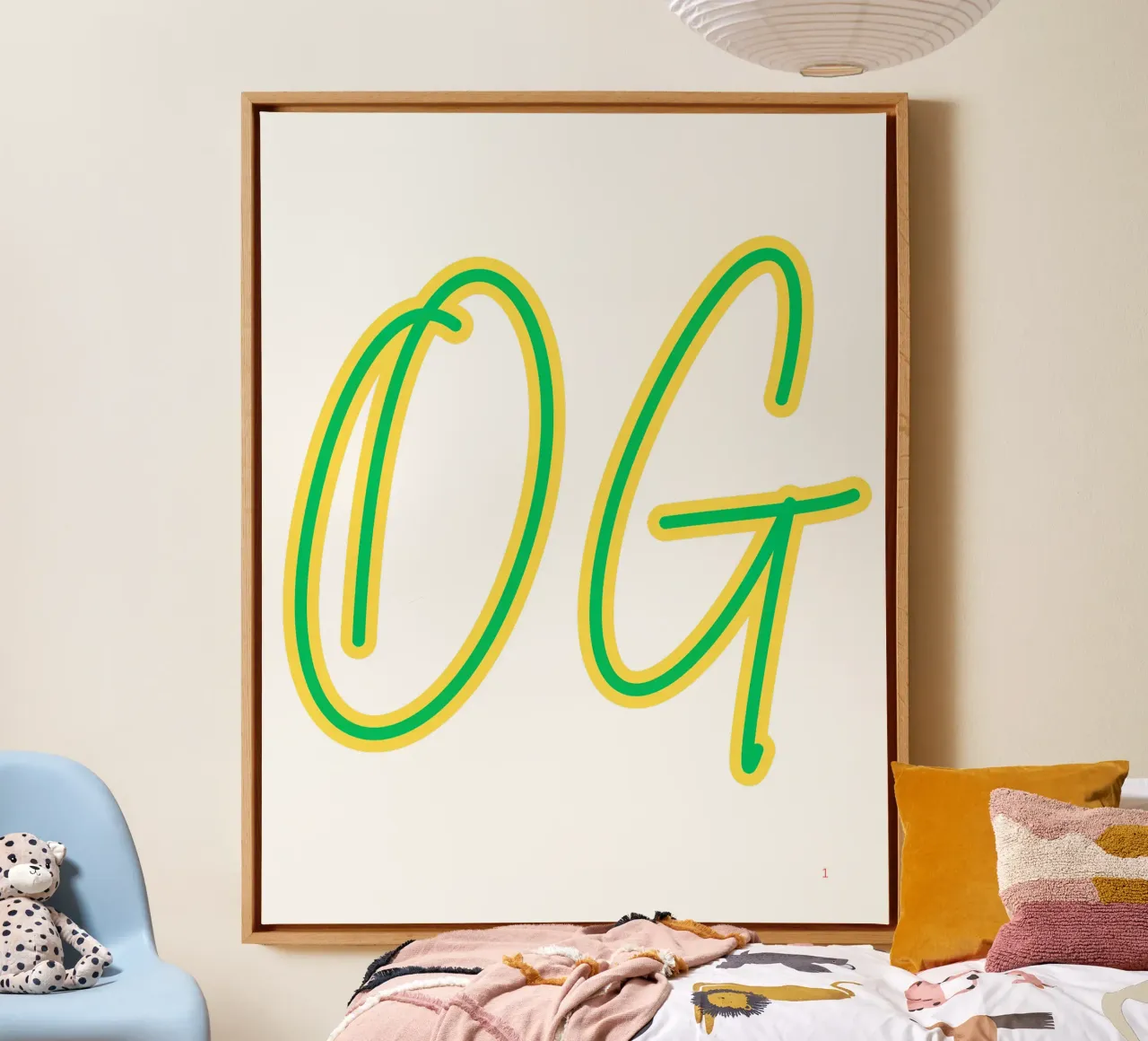OG_Green canvas with Floater frame by Crypto_Jungle