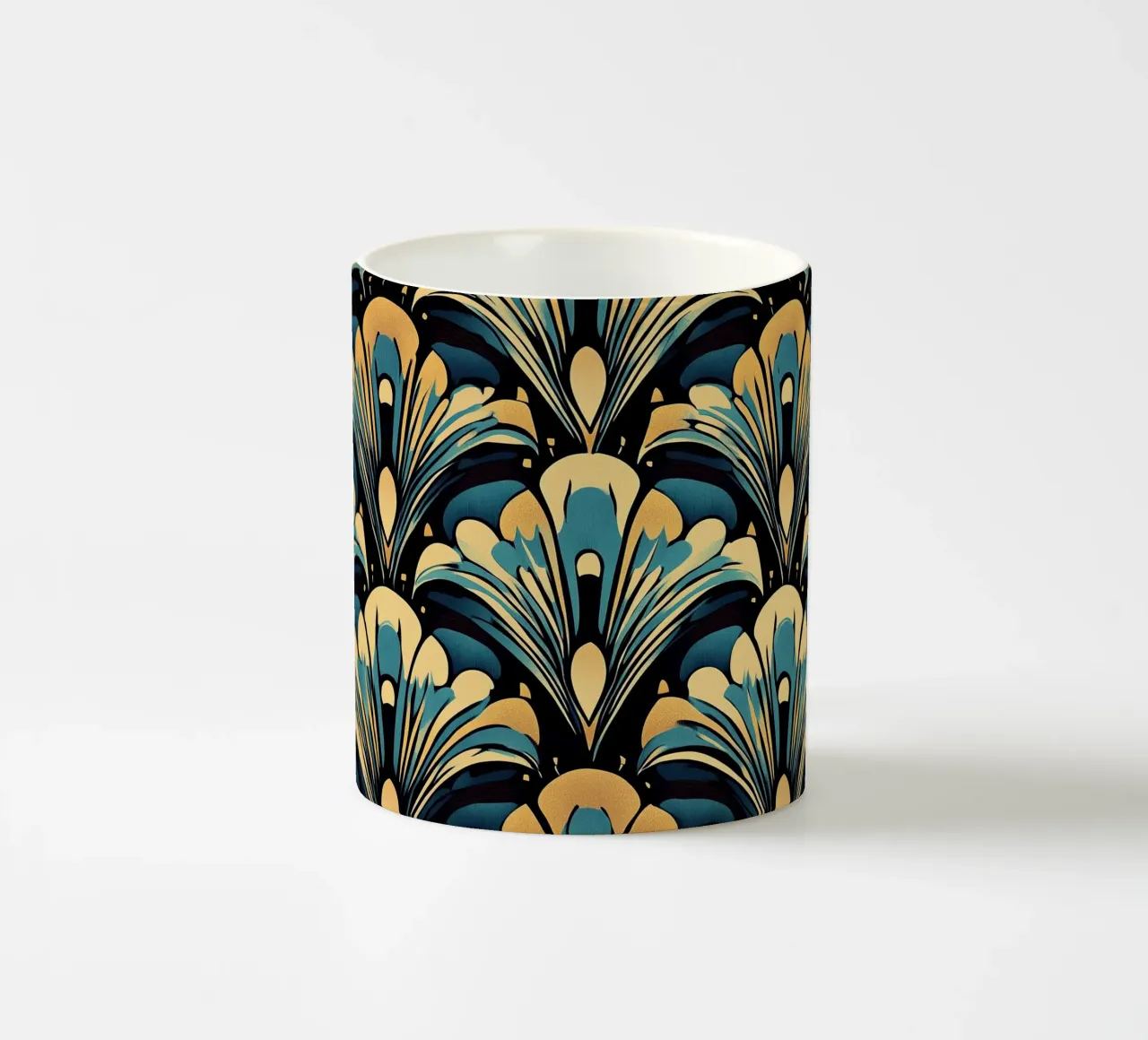 Art Deco "Radiant Deco" tazza in ceramica da Golden Era