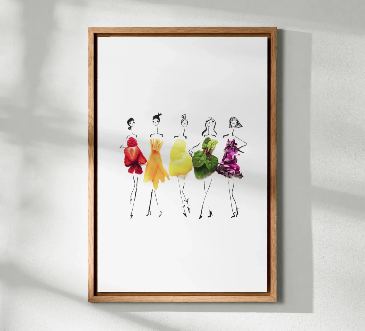 Taste the Rainbow tela con Cornice a cassetta da Gretchen Roehrs
