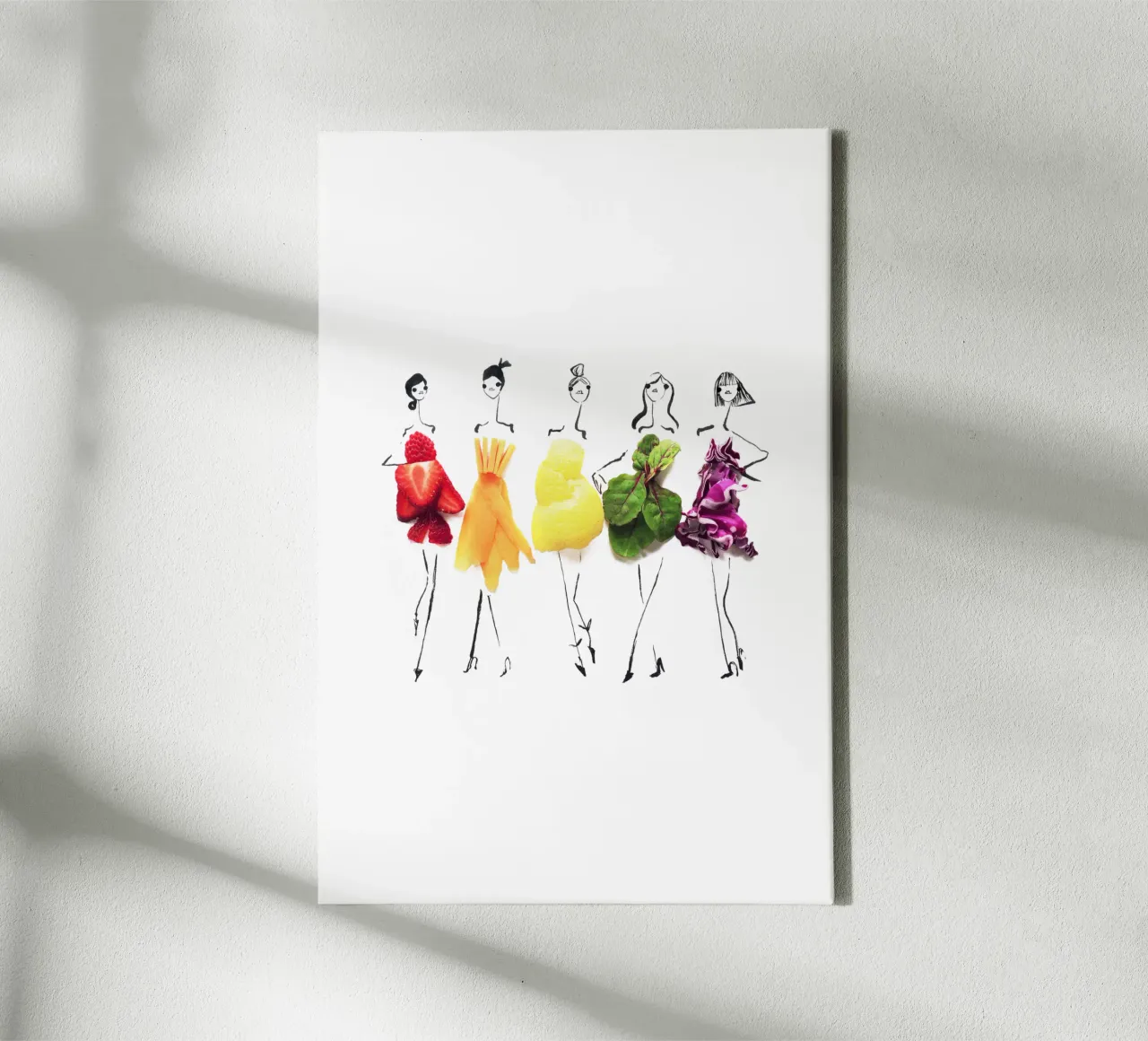 Taste the Rainbow tela con Cornice a cassetta da Gretchen Roehrs