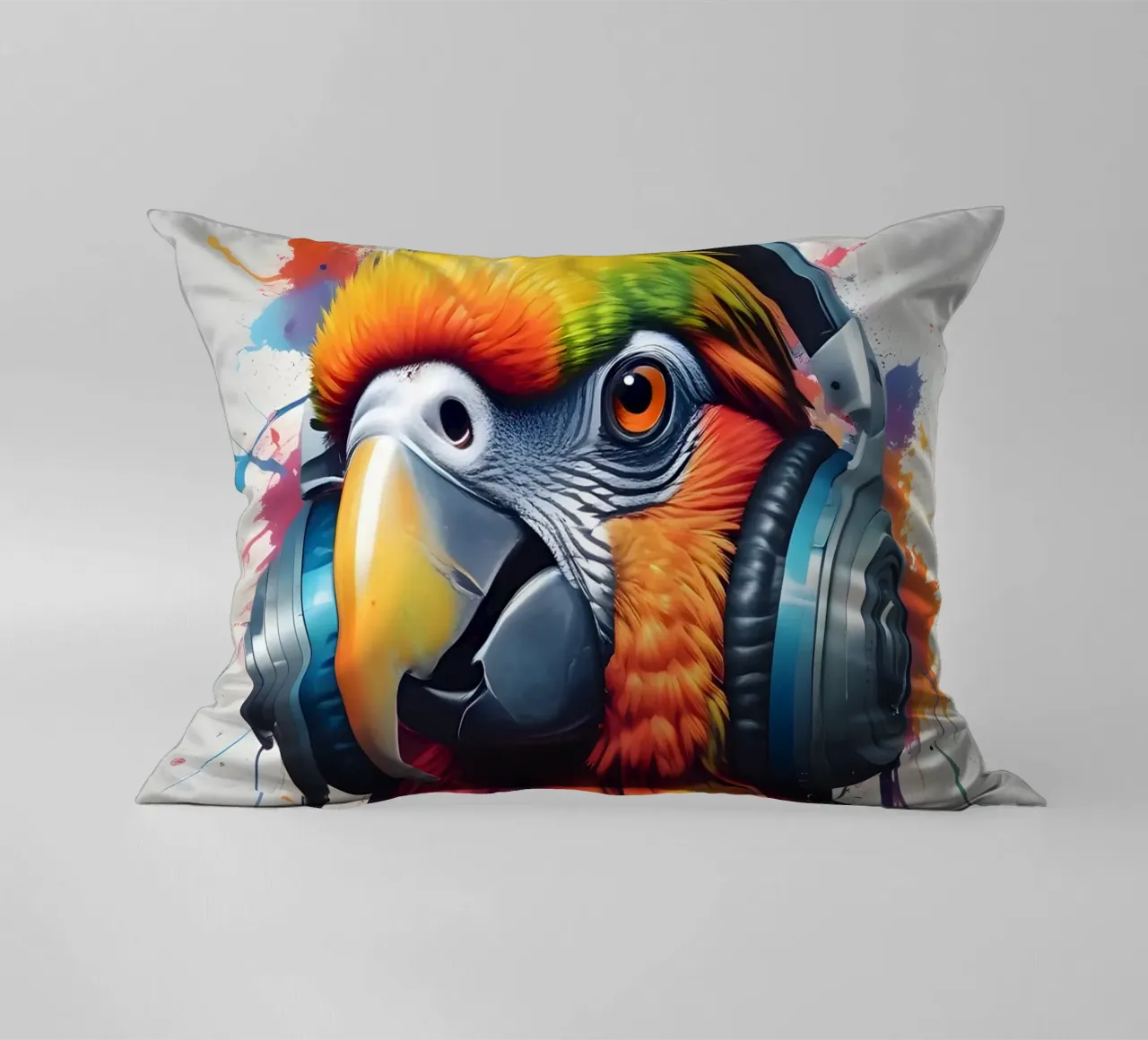 Pappagallo in cuffia cuscino da MakArena