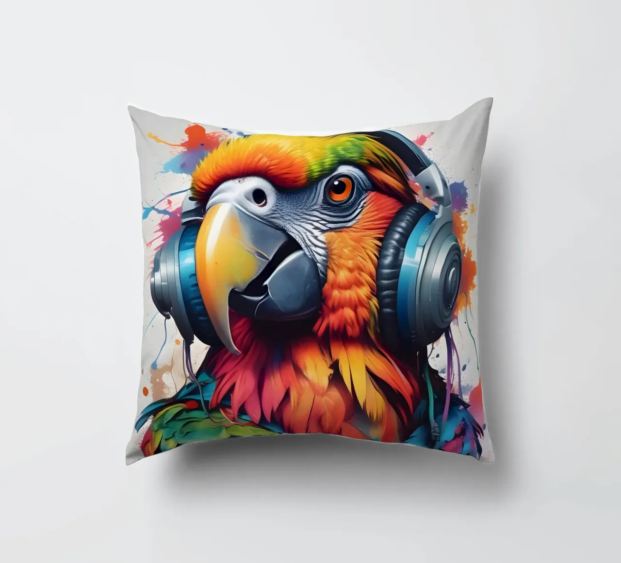 Pappagallo in cuffia cuscino da MakArena