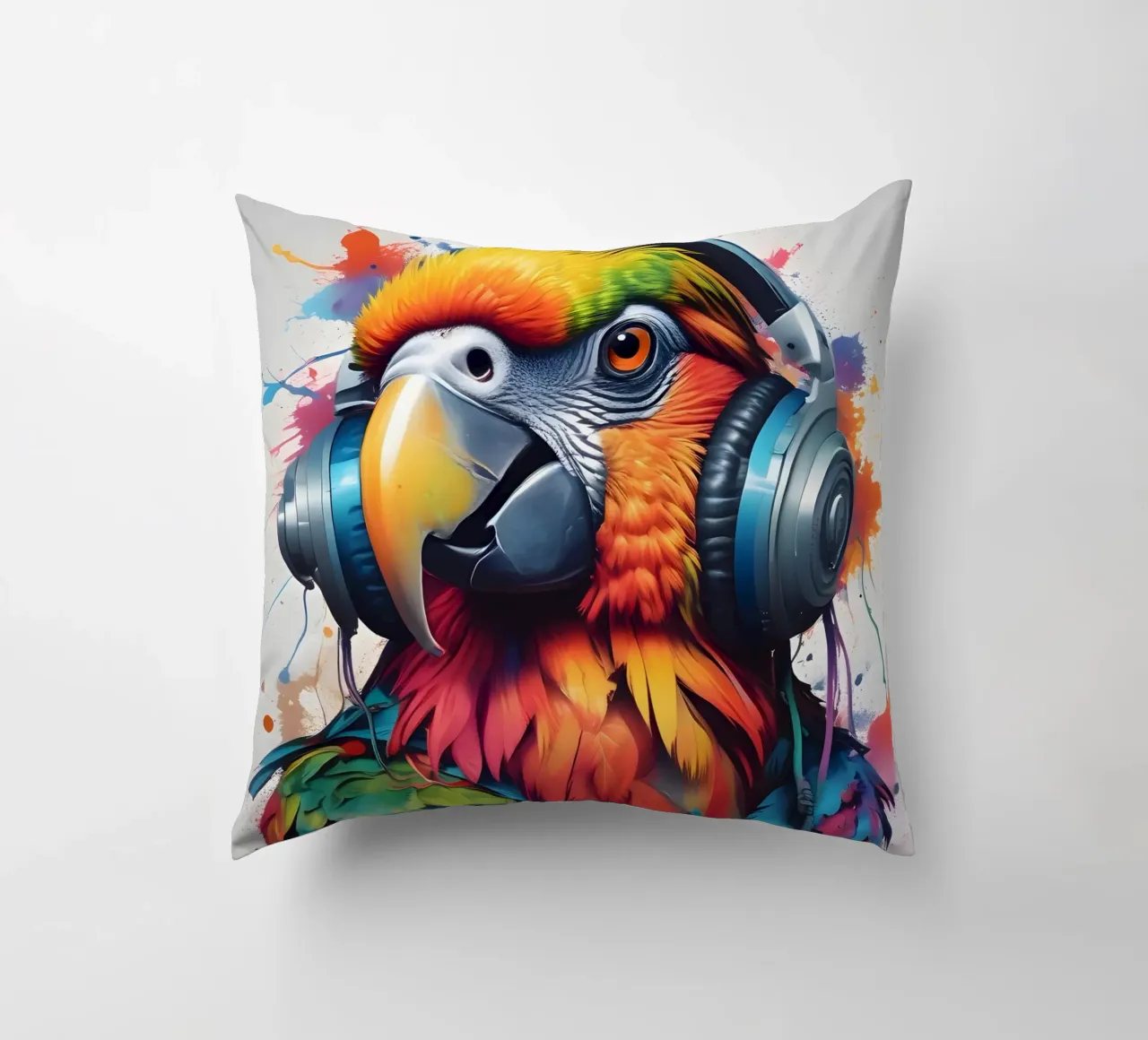 Pappagallo in cuffia cuscino da MakArena