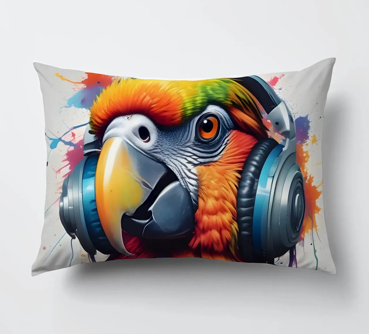 Pappagallo in cuffia cuscino da MakArena