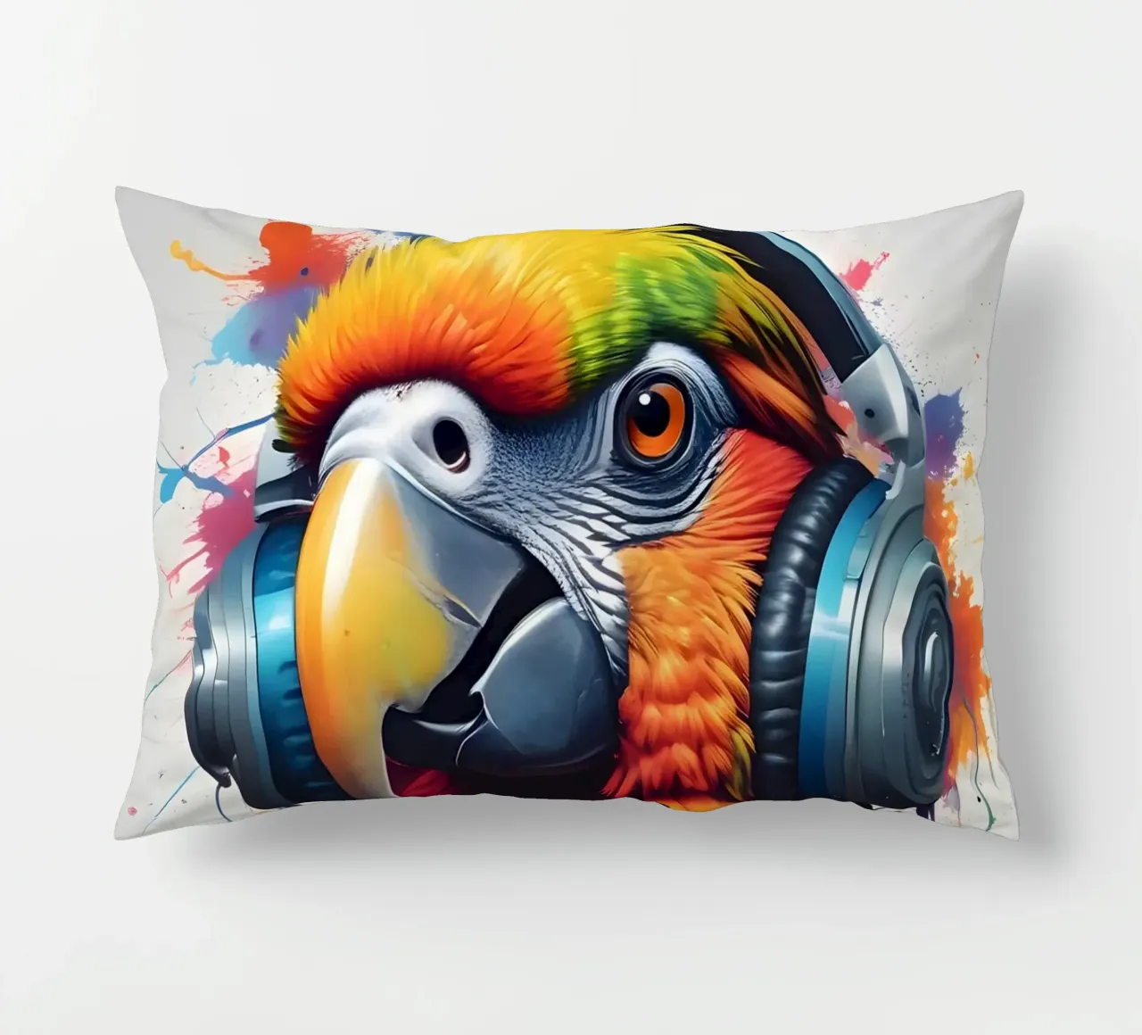 Pappagallo in cuffia cuscino da MakArena