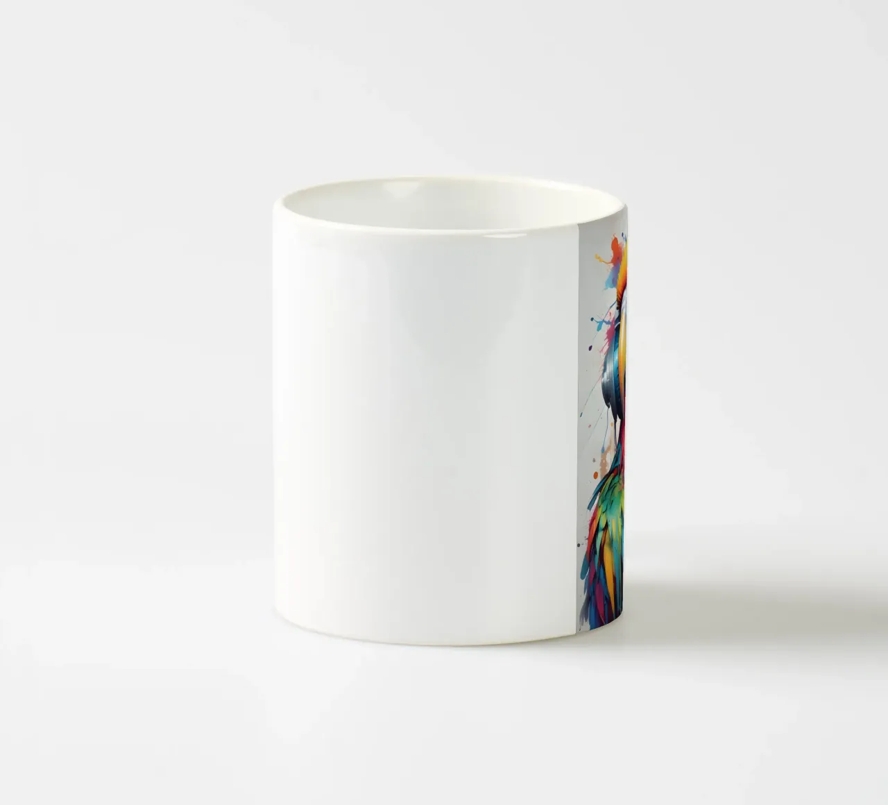 Pappagallo in cuffia tazza in ceramica da MakArena