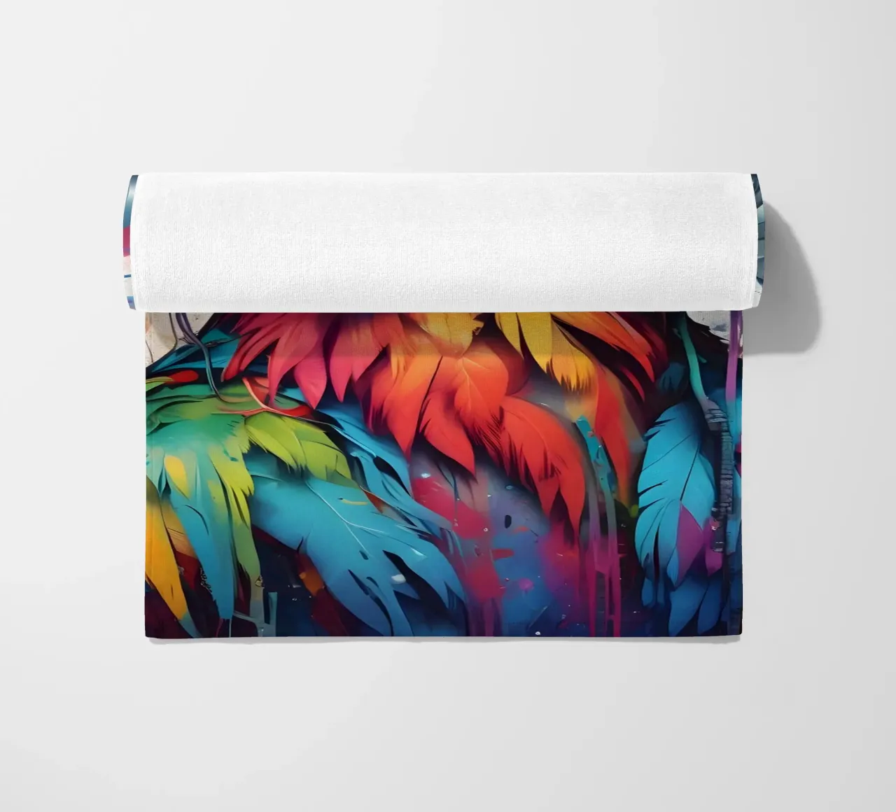 Pappagallo in cuffia telo mare da MakArena