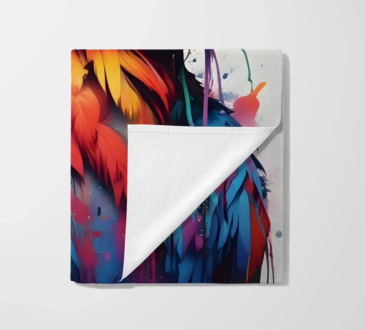 Pappagallo in cuffia telo mare da MakArena