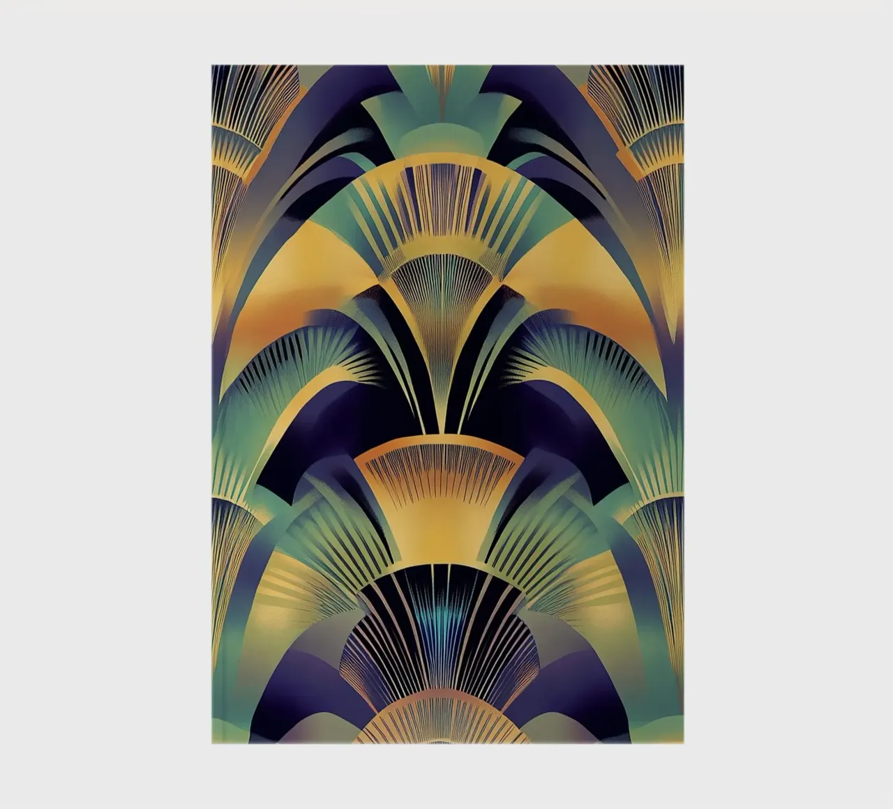 Art Deco "Retro Radiance" notebook by Golden Era