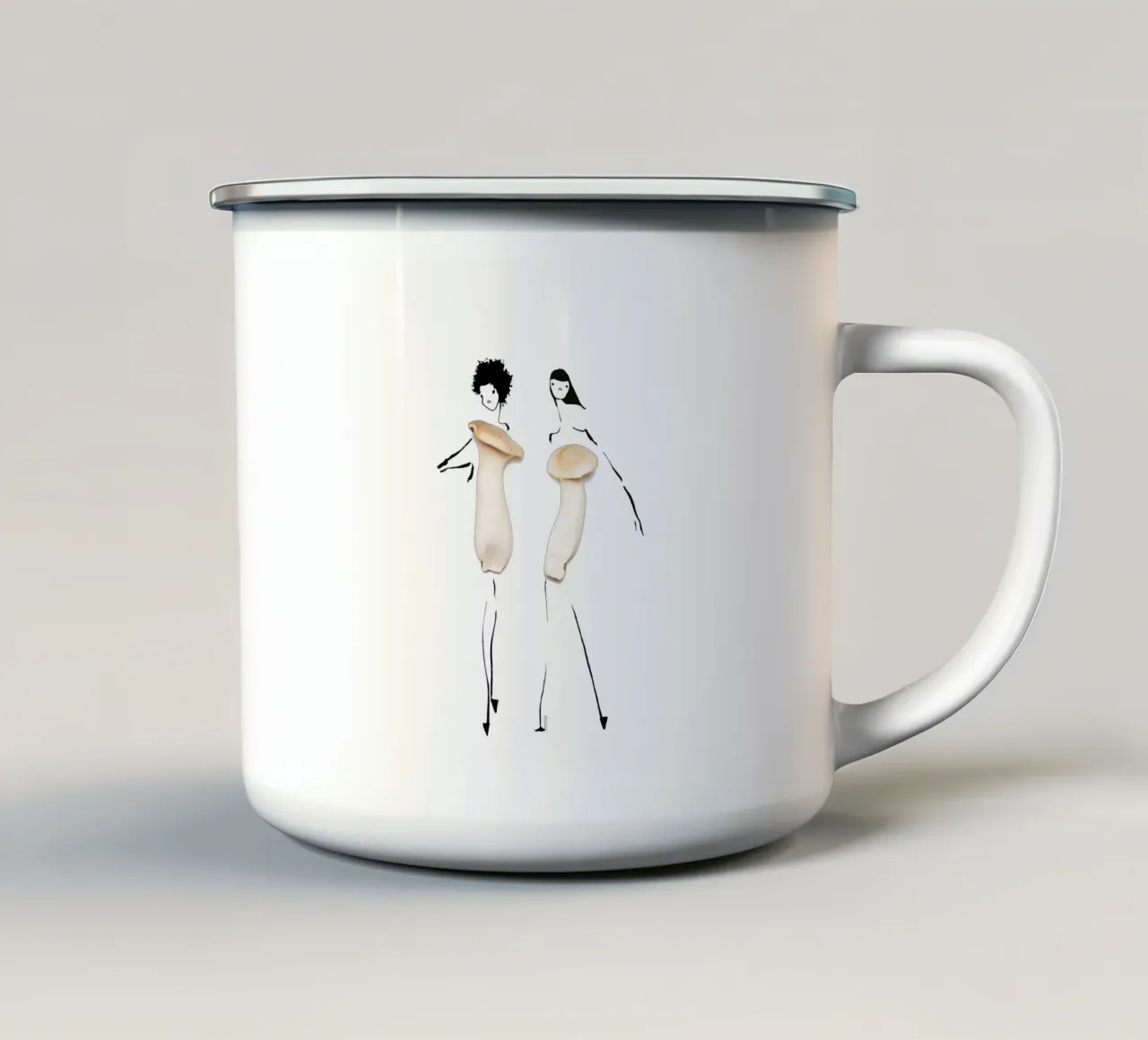 Mushroom Duo tazza in smalto da Gretchen Roehrs