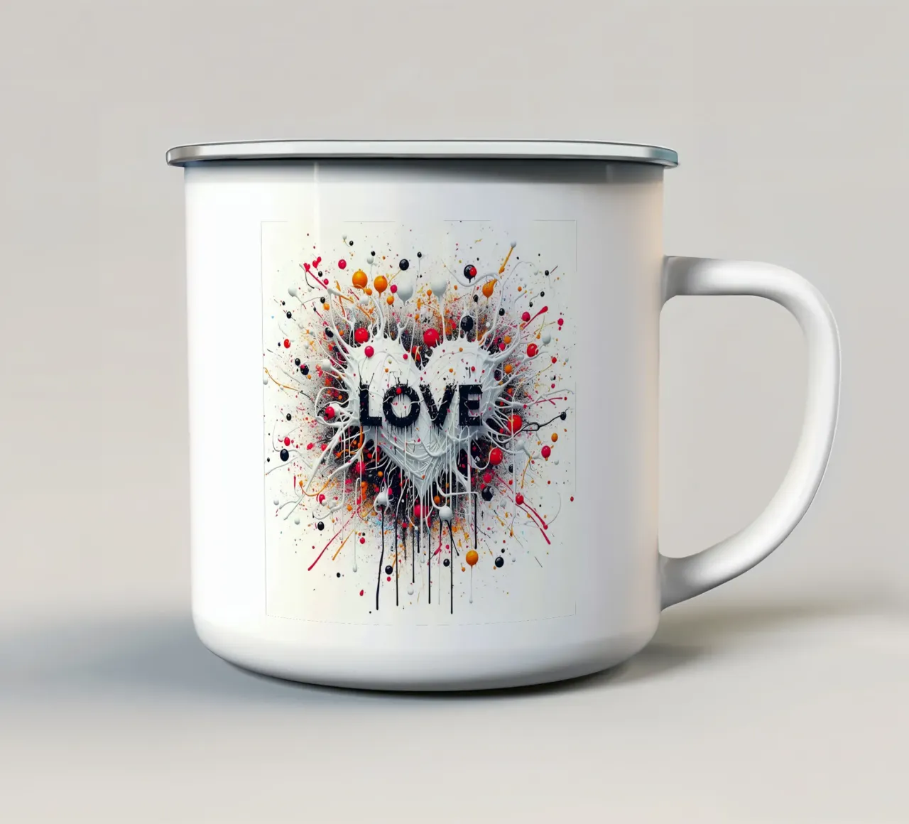 L'amore tazza in smalto da nomad