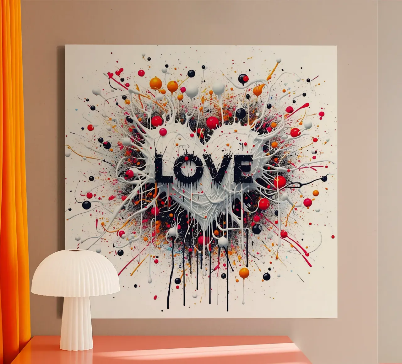 L'amore tela con Cornice a cassetta da nomad