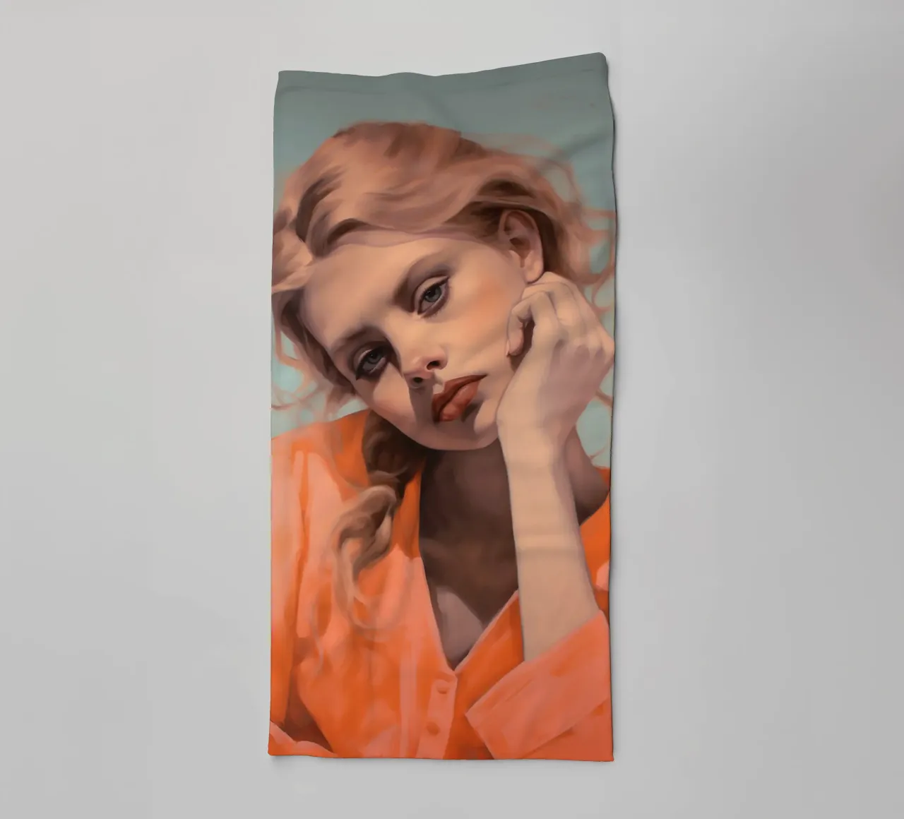 Pose décontractée serviette de bain de Carinaprint