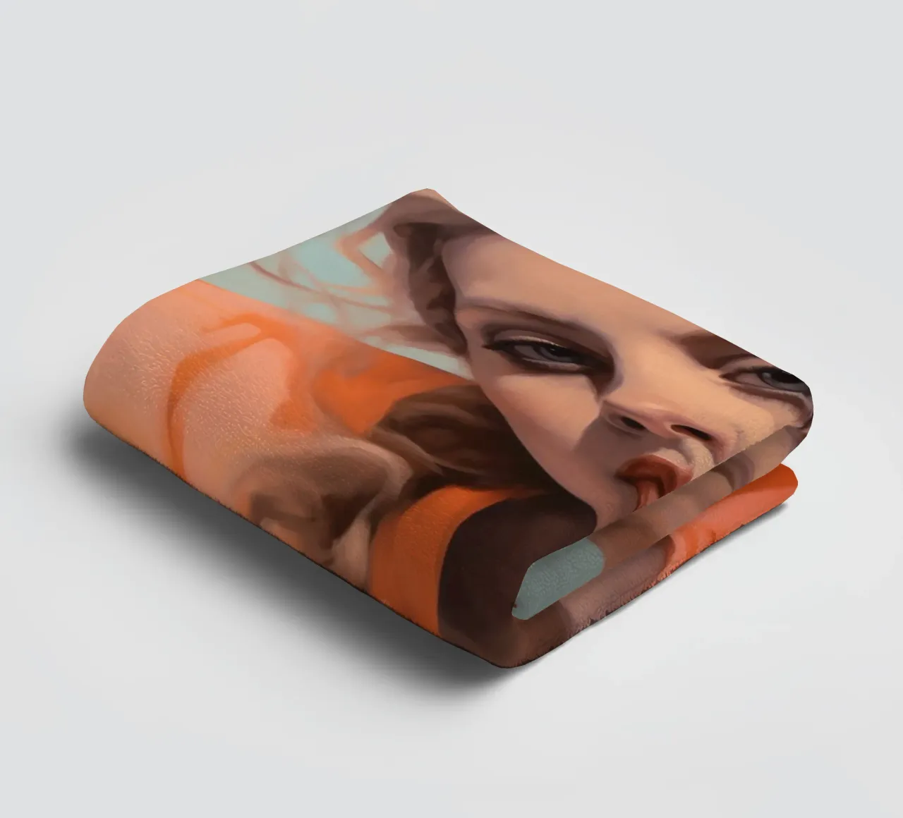 Pose décontractée serviette de bain de Carinaprint