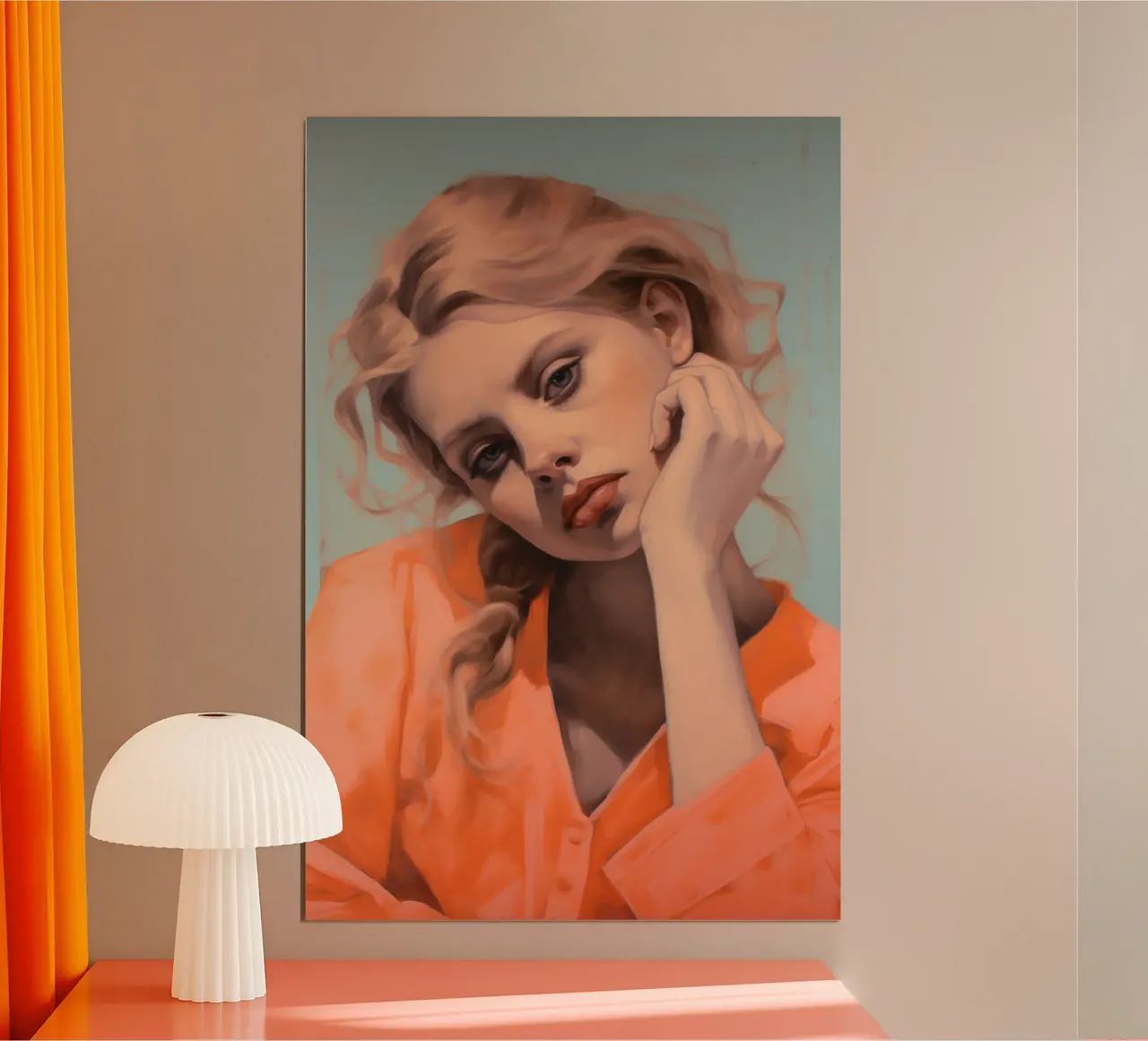 Posizione rilassata poster con telaio in legno da Carinaprint