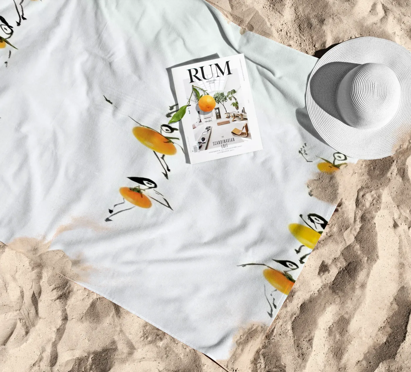 Tomato strandhanddoek van Gretchen Roehrs