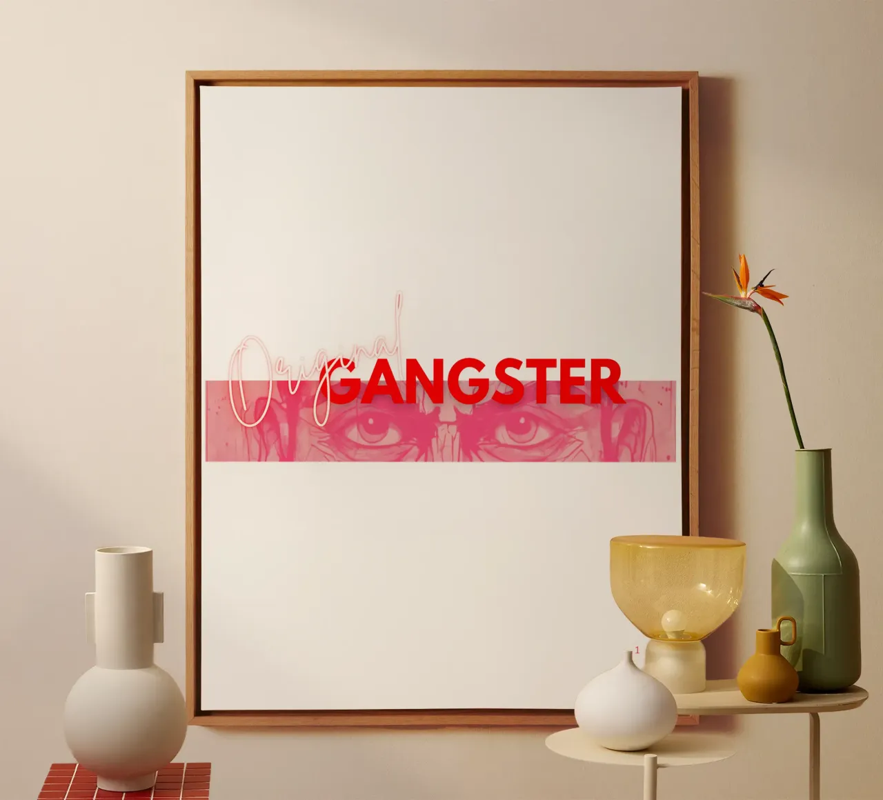 ORIGINAL OG_OG tela con Cornice a cassetta da Crypto_Jungle