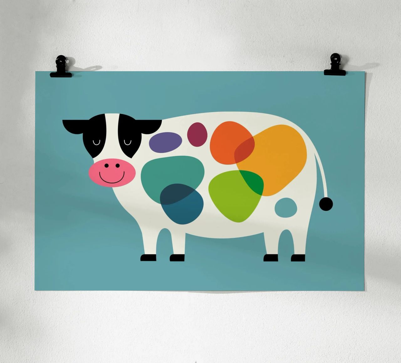 Awesome Cow poster by Andy Westface