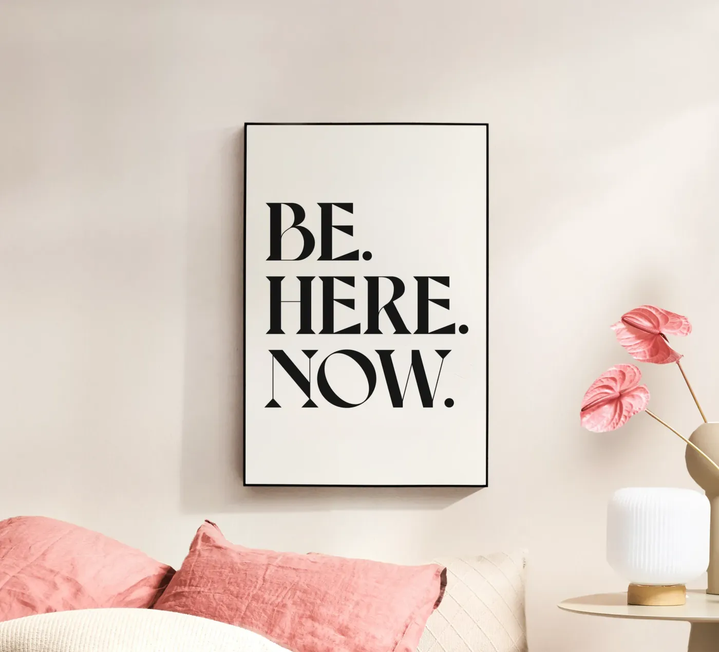 BE. HERE. NOW. Acryl-Glas von n.4