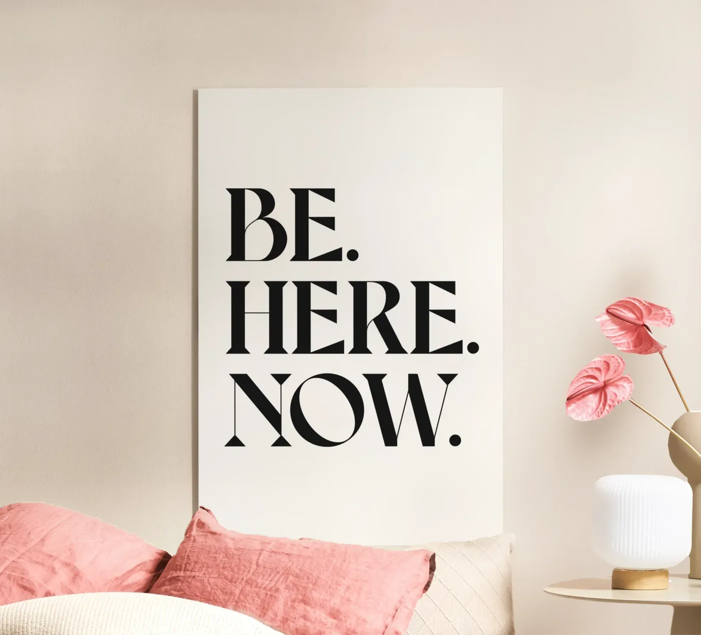 BE. HERE. NOW. Acryl-Glas von n.4