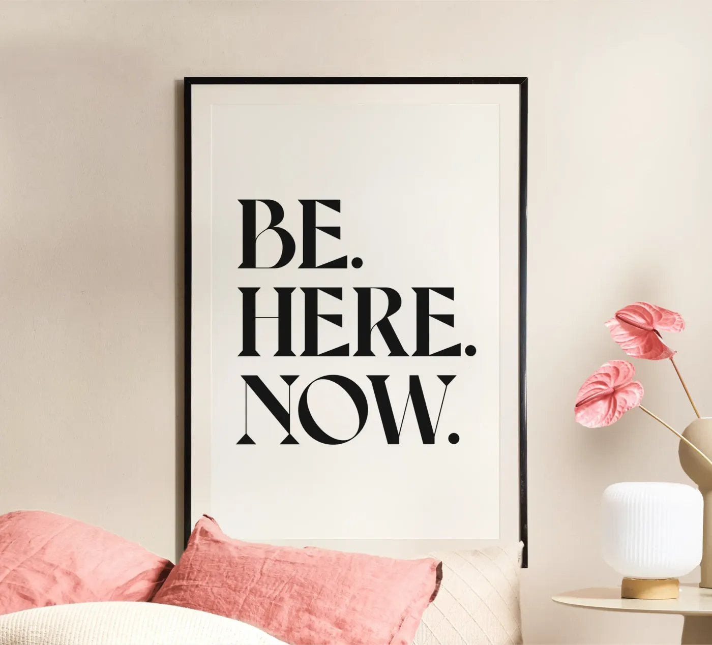 ZIJN. HIER. NU. poster van n.4