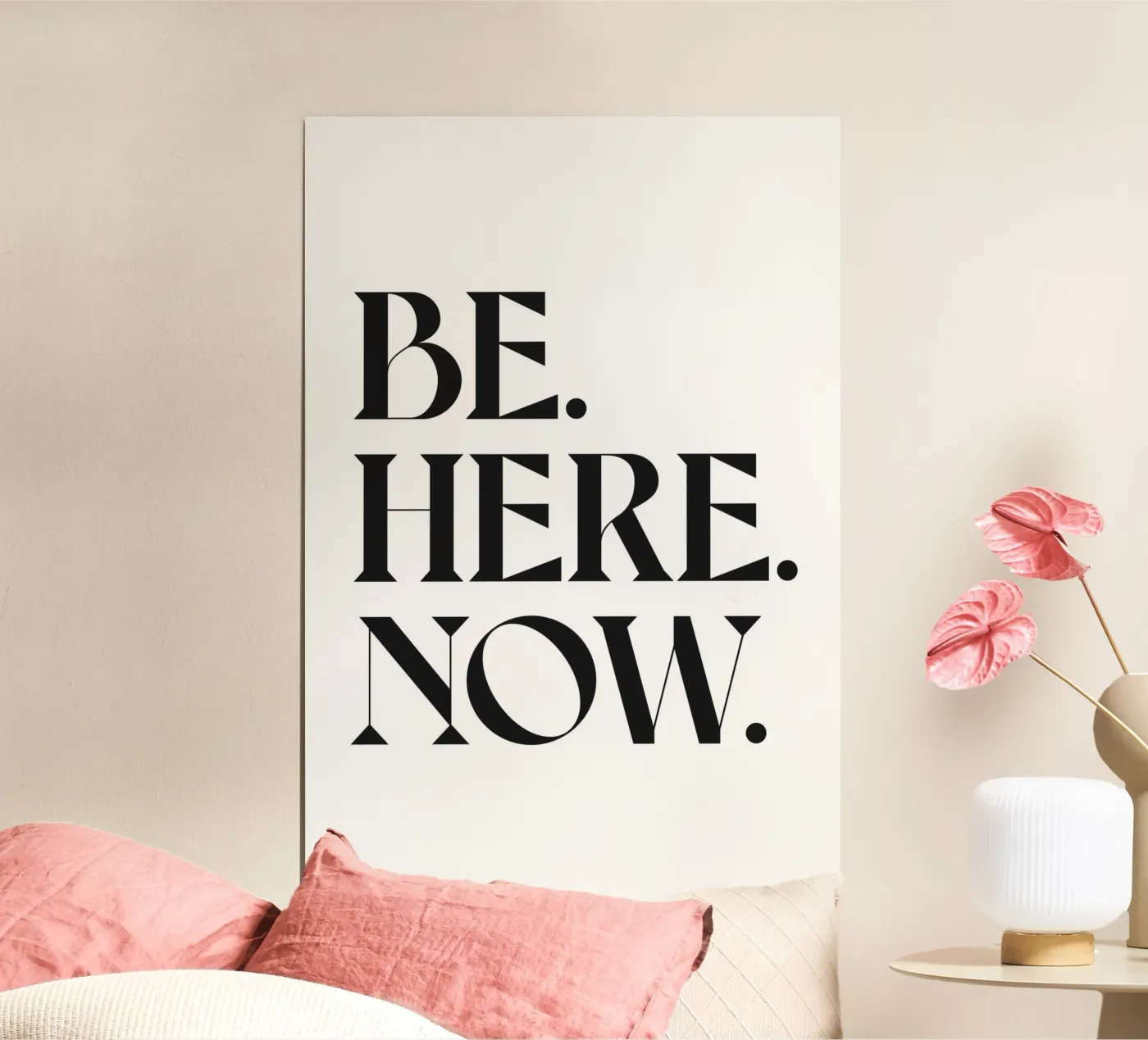 ZIJN. HIER. NU. poster van n.4