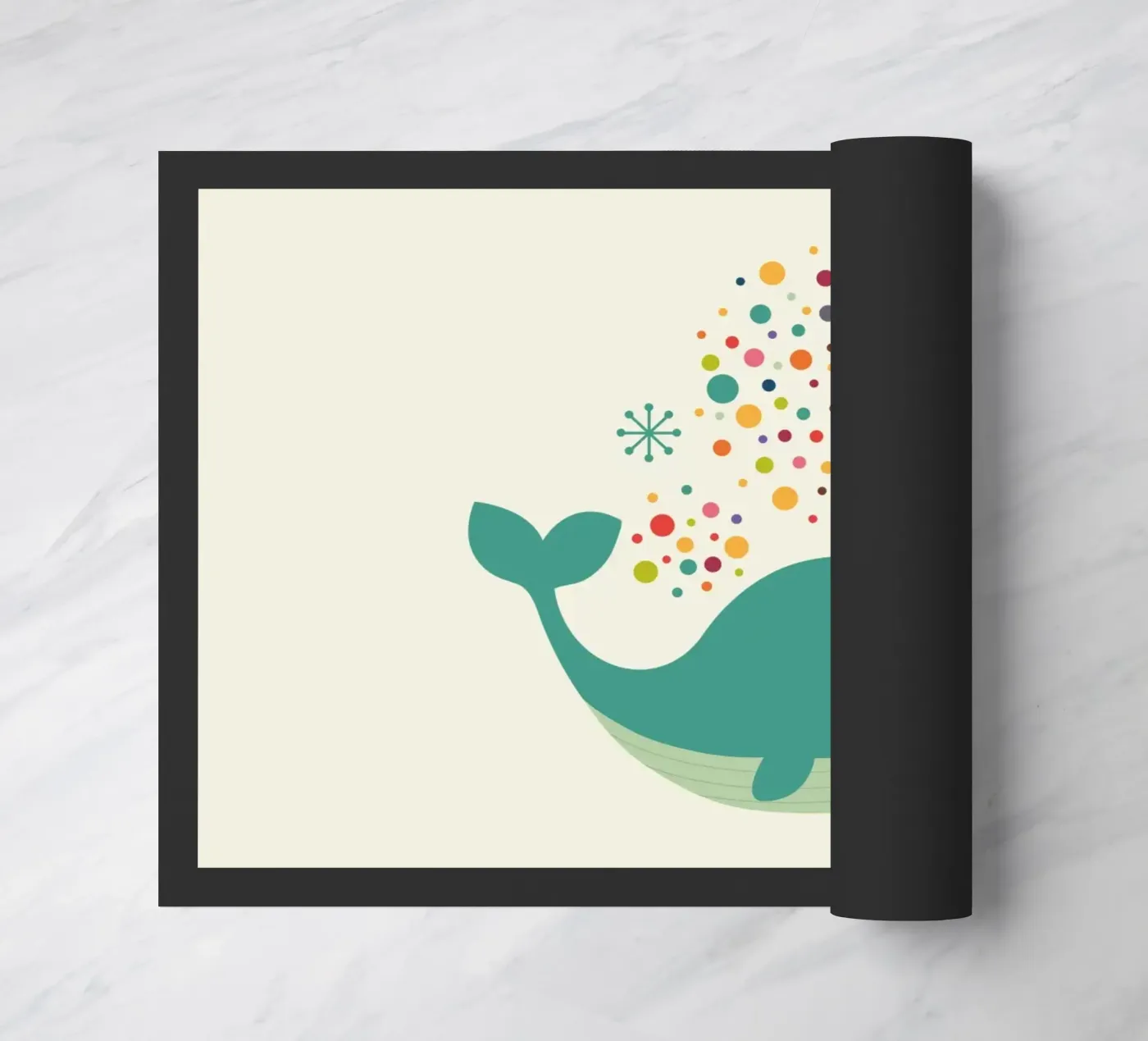 Firewhale doormat by Andy Westface