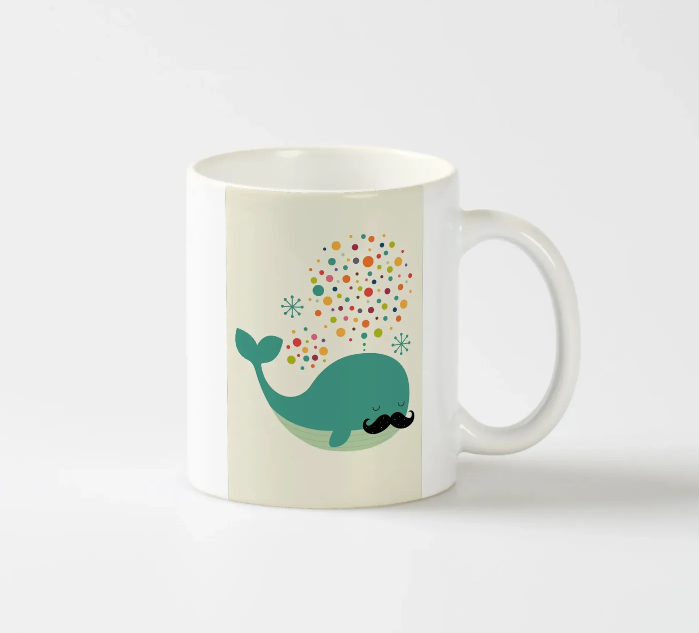 Firewhale ceramic mug by Andy Westface