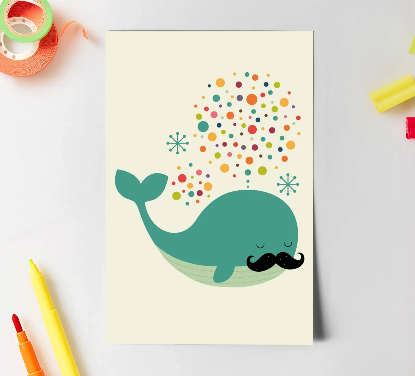 Firewhale sticker sheet by Andy Westface