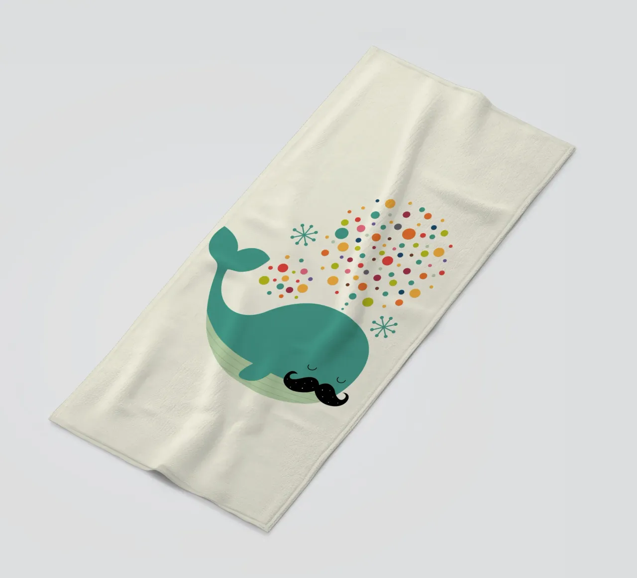 Balena di fuoco telo mare da Andy Westface