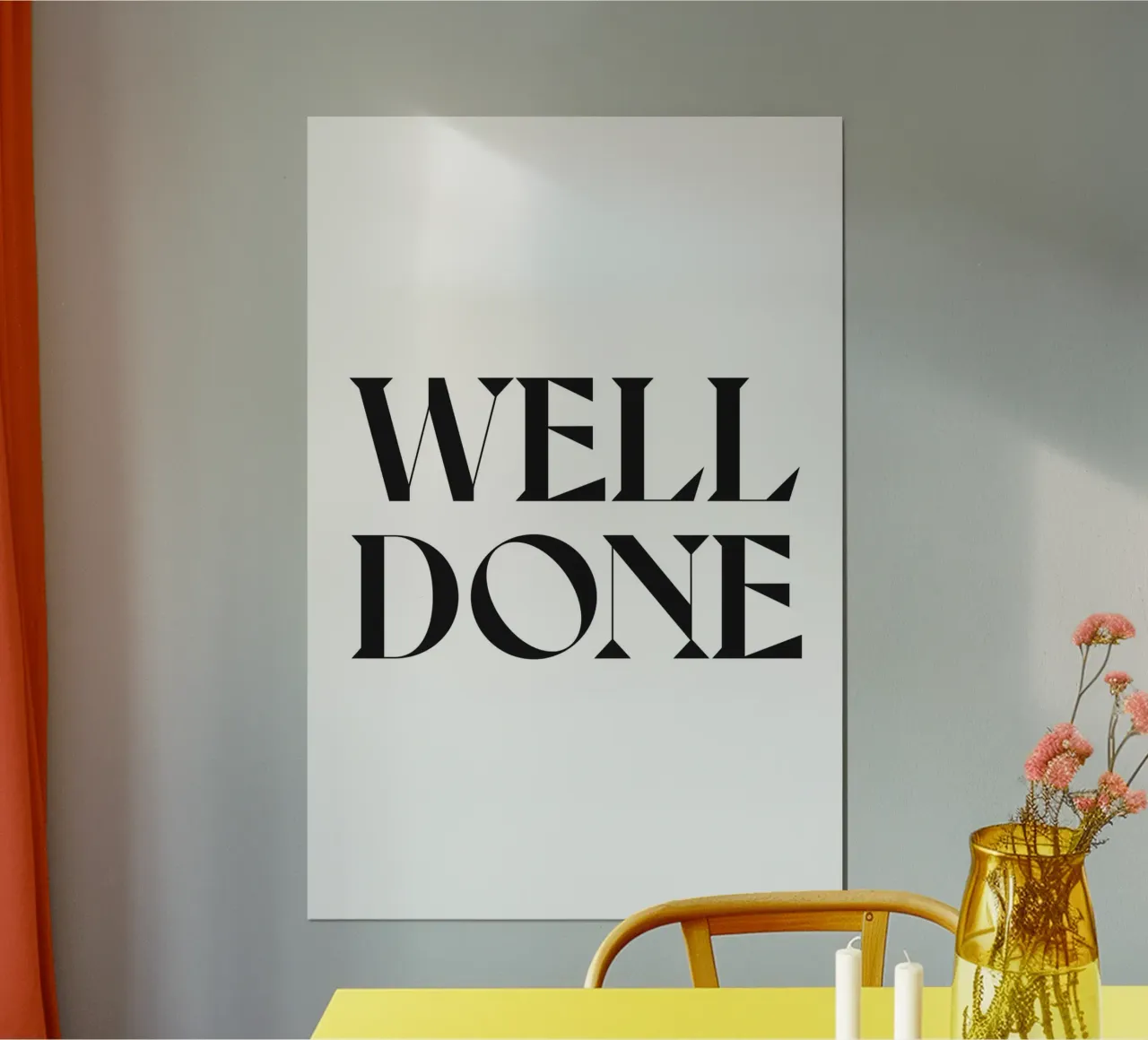 BEN FATTO poster con telaio in legno da n.4