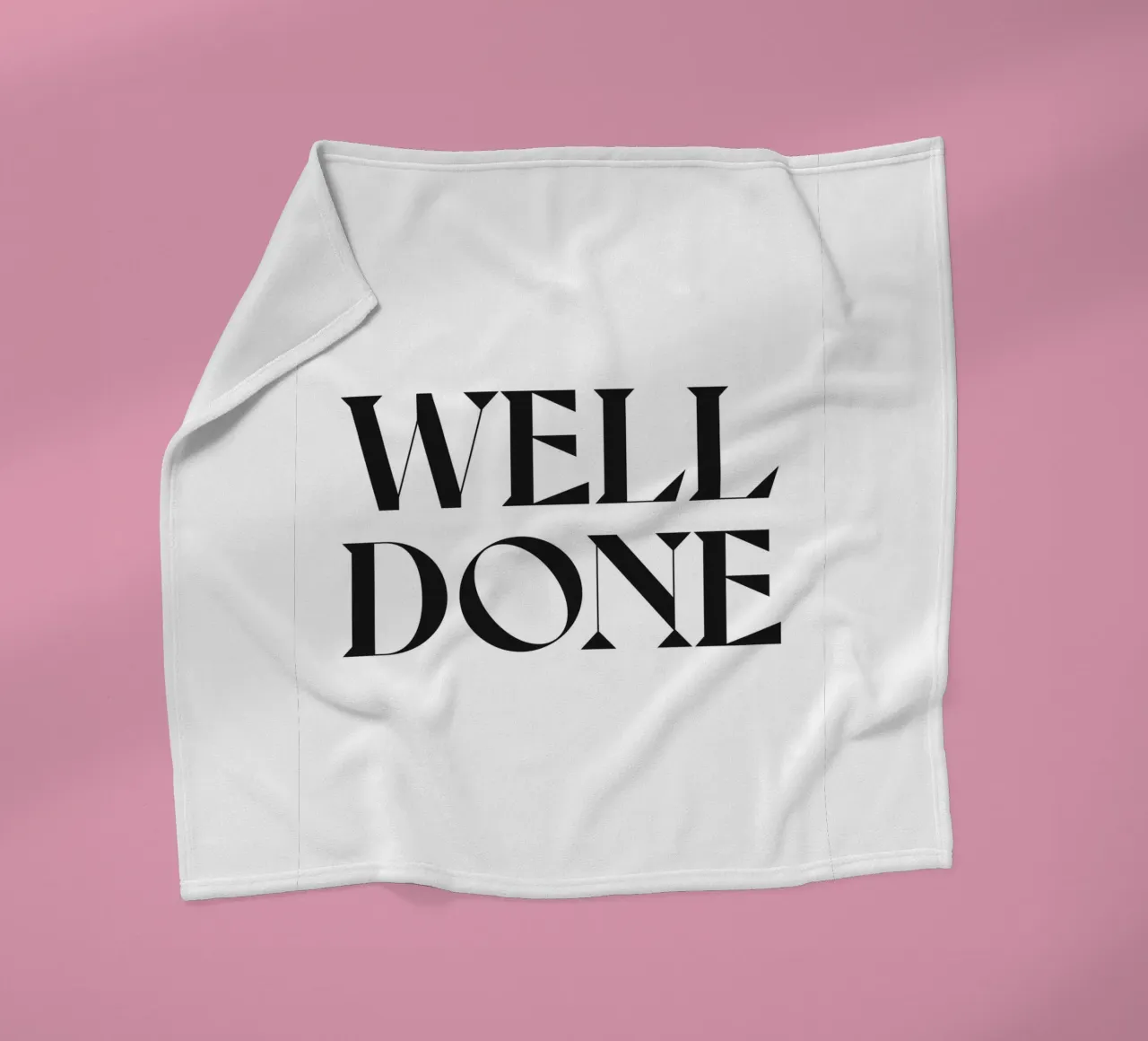 WELL DONE fleece blanket by n.4