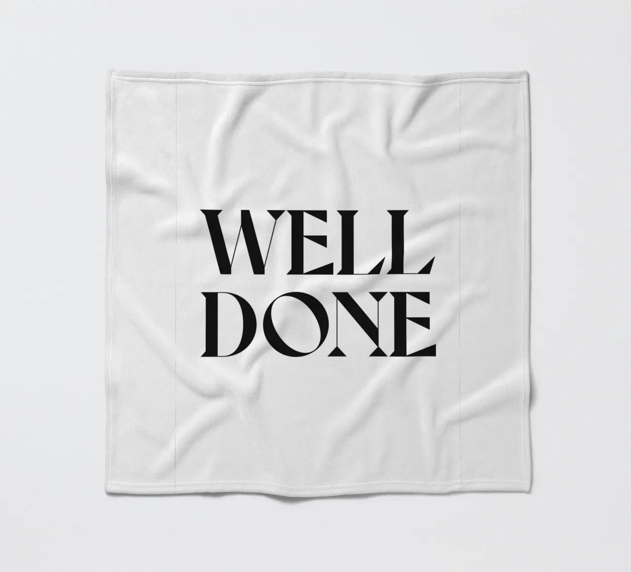 WELL DONE fleece blanket by n.4
