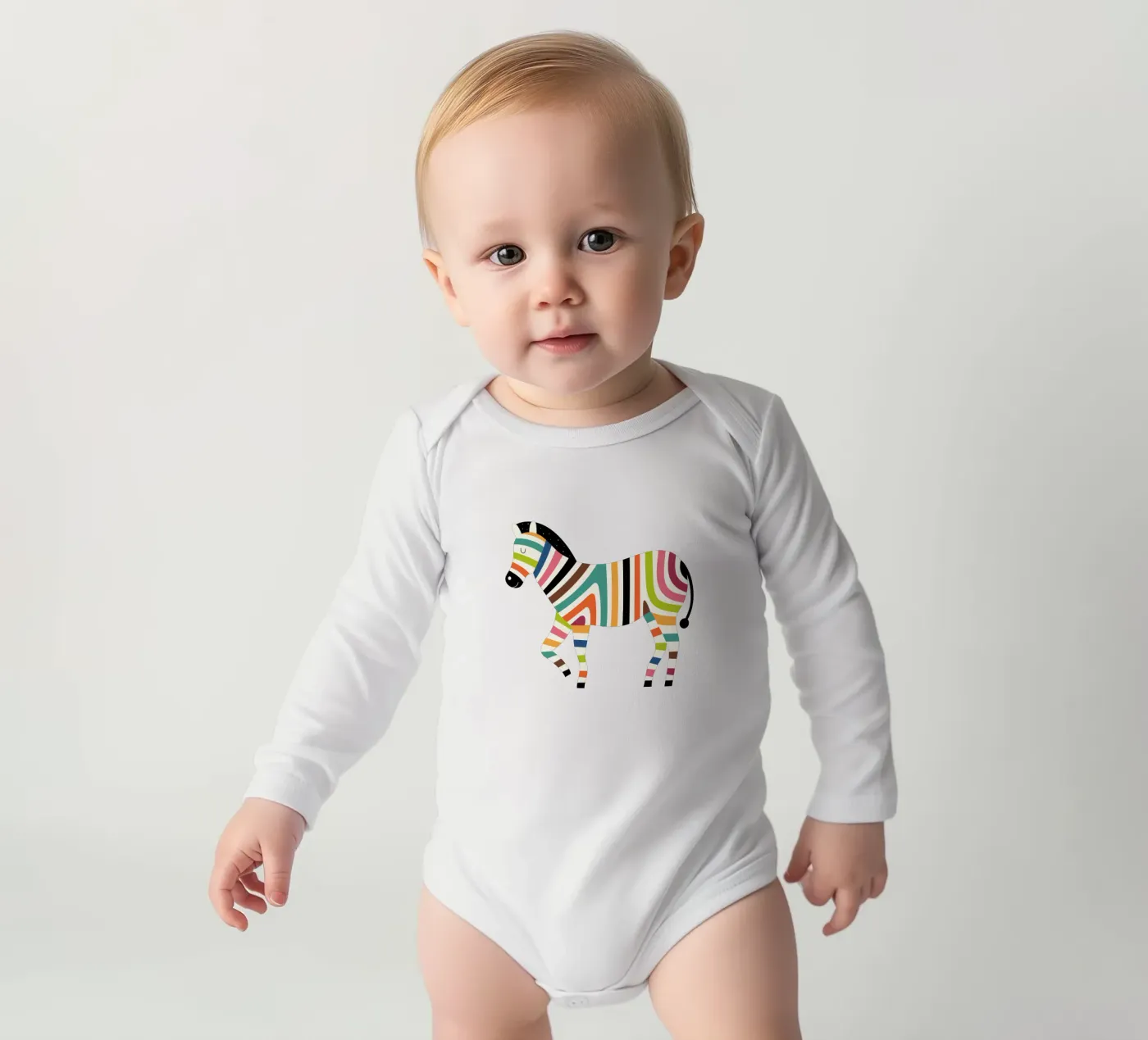 Magic Code long-sleeve baby romper by Andy Westface