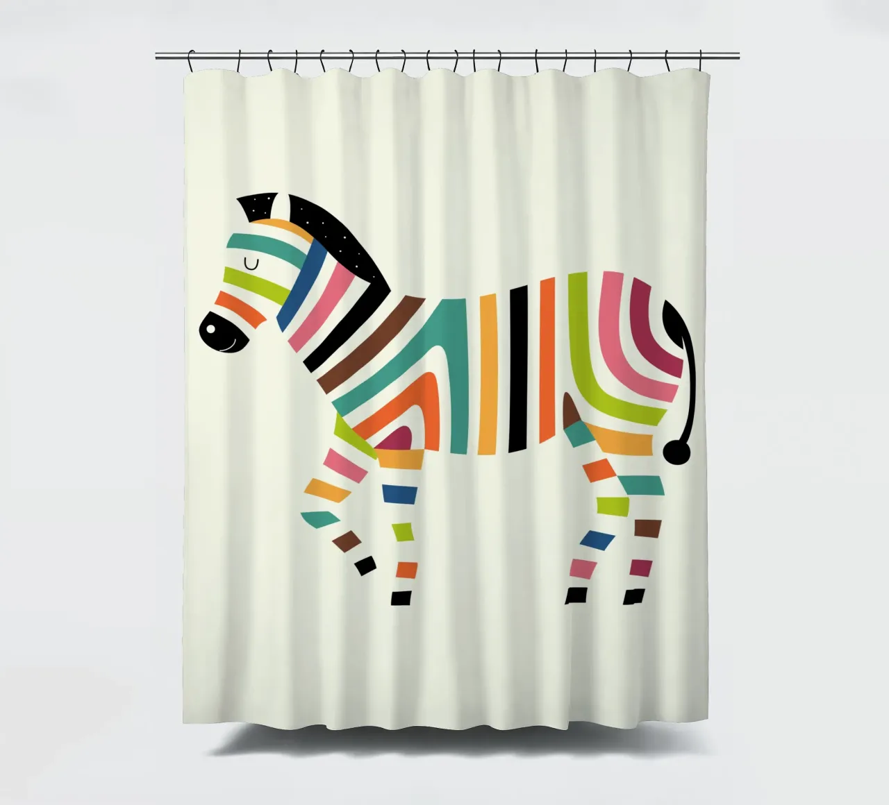 Magic Code shower curtain by Andy Westface