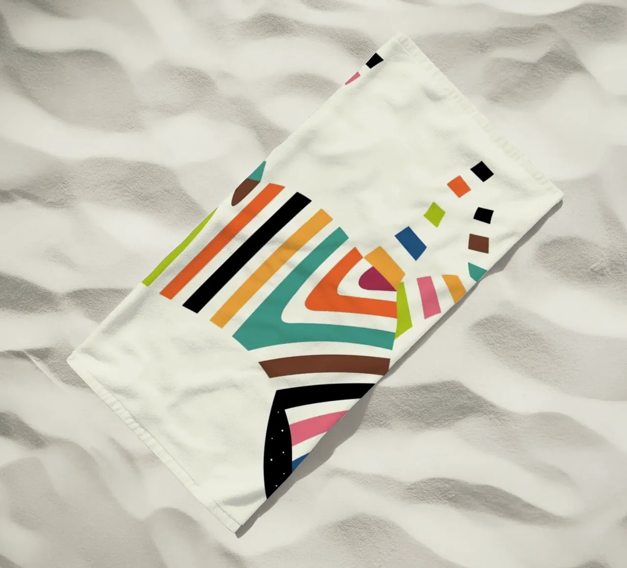 Magic Code beach towel by Andy Westface