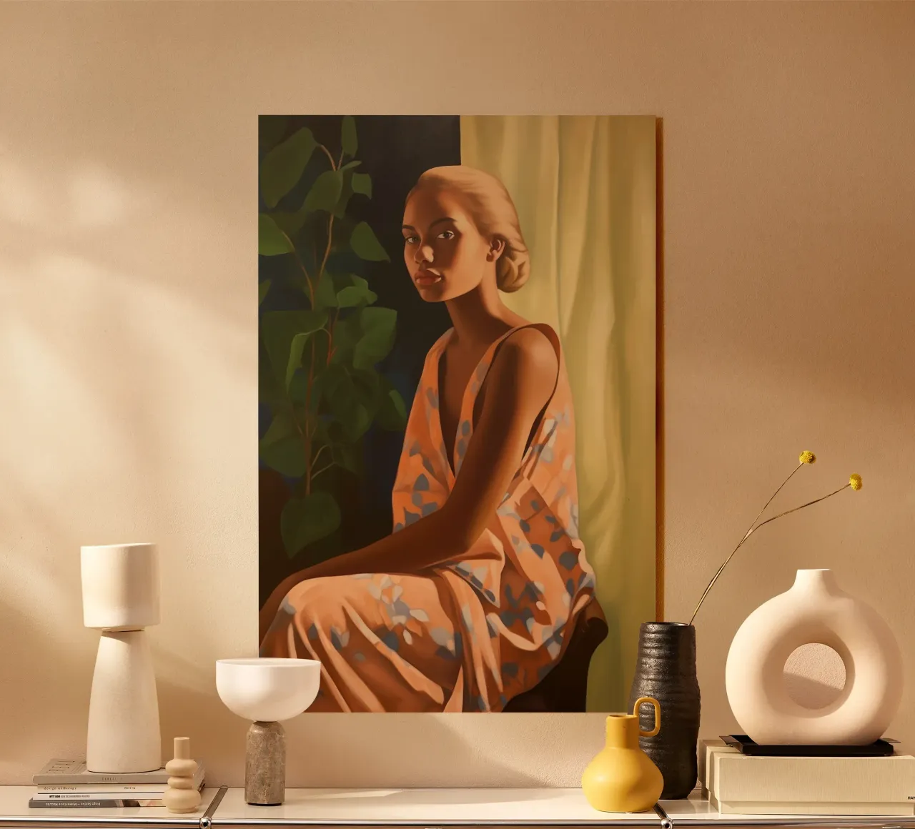 Giovane donna al mattino plexiglass da Carinaprint