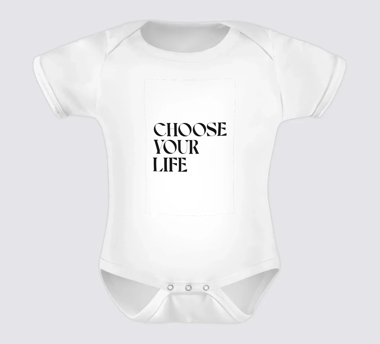 WÄHLEN SIE IHR LEBEN Kurzarm Babybody von n.4