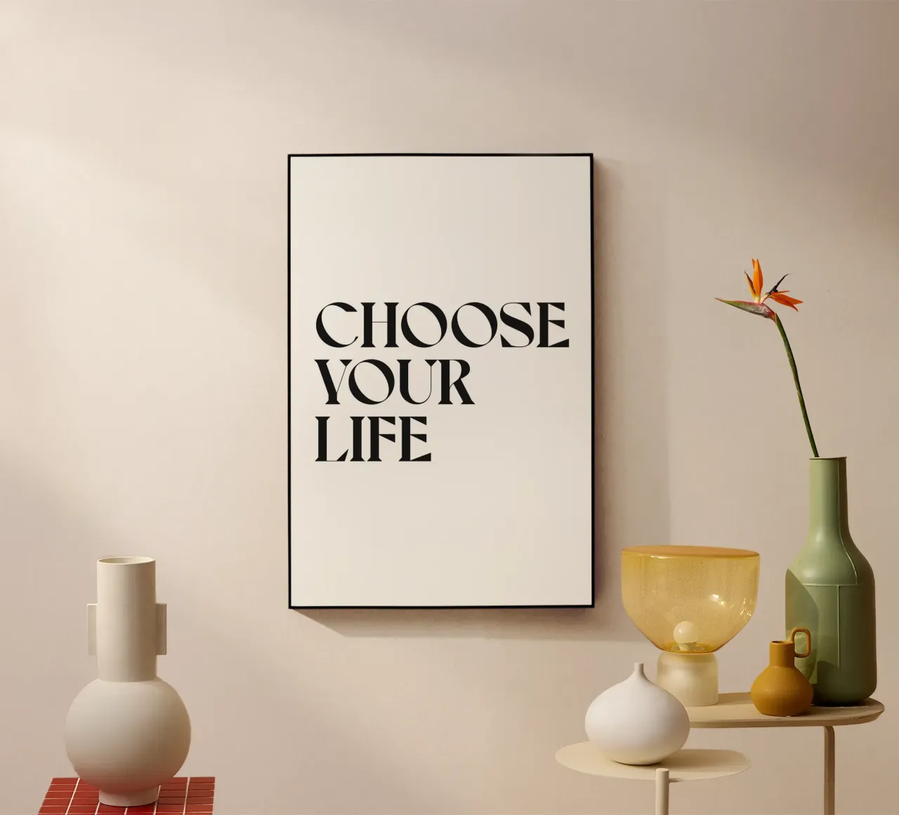 CHOOSE YOUR LIFE acrylic glass by n.4