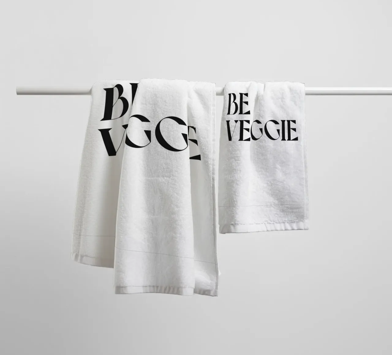 BE VEGGIE asciugamano da bagno da n.4