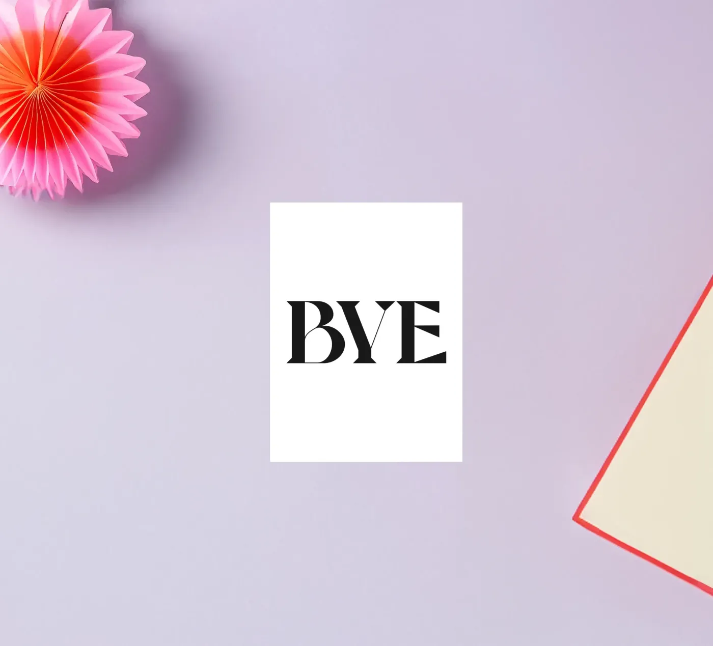 BYE sticker van n.4