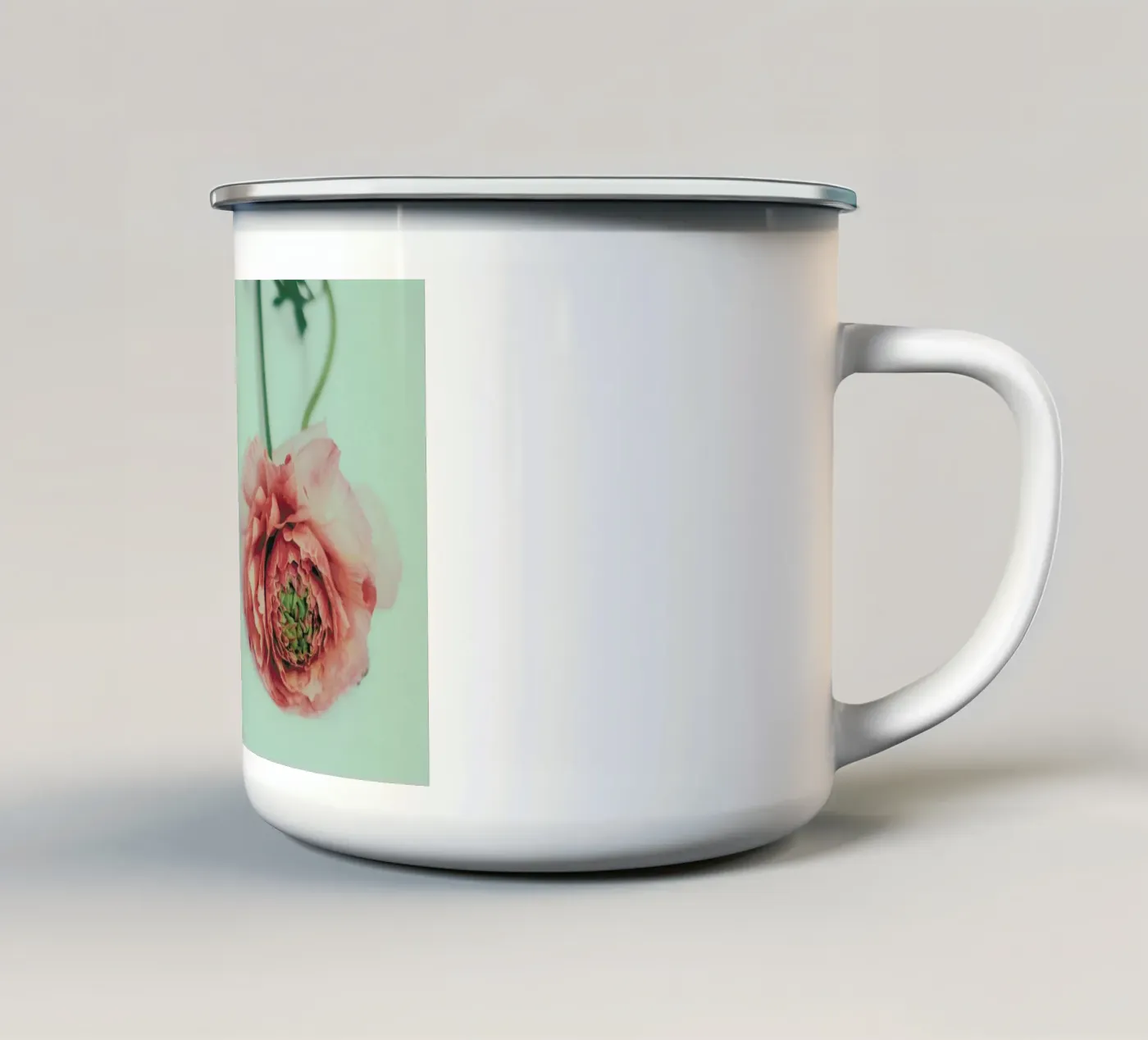 Melon enamel mug by Morgan Kendall