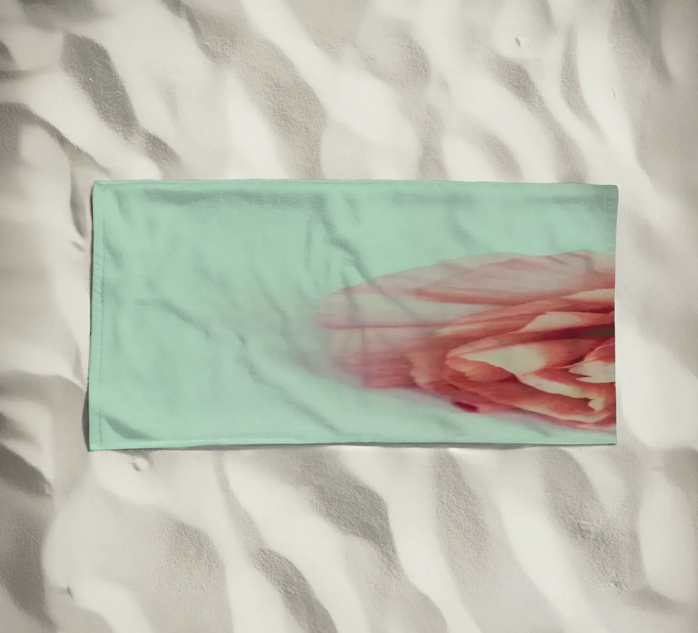 Melon beach towel by Morgan Kendall