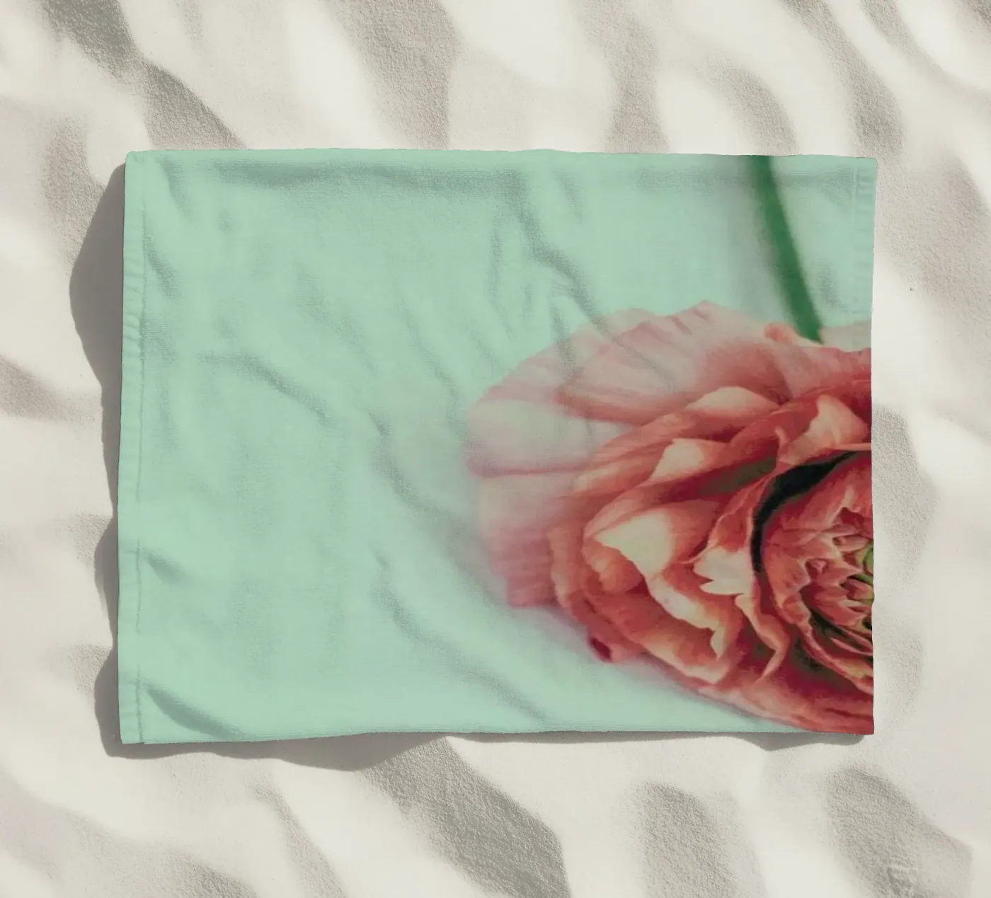 Melon beach towel by Morgan Kendall