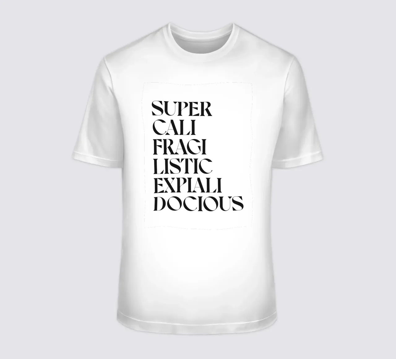SUPERCALIFRAGILISTICEXPIALIDOCIOUS t-shirt da n.4
