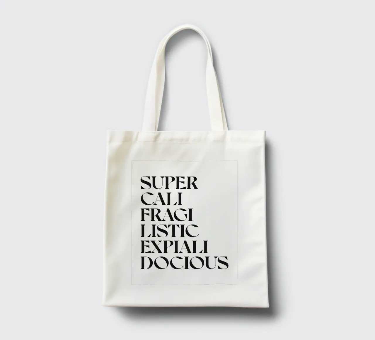 SUPERCALIFRAGILISTICEXPIALIDOCIOUS borsa in juta da n.4