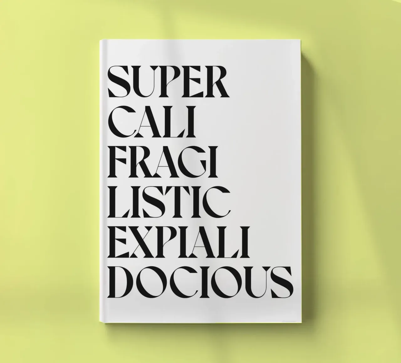 SUPERCALIFRAGILISTICEXPIALIDOCIOUS notebook by n.4